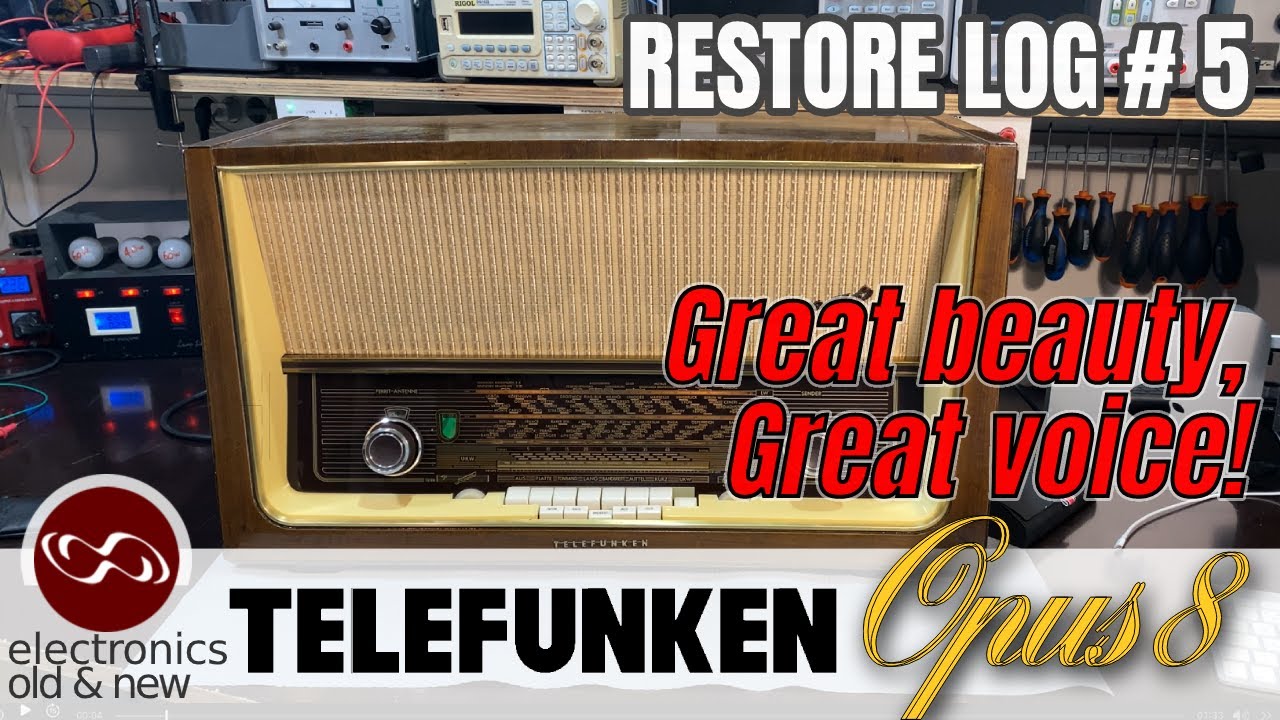 Great beauty with a great voice! Telefunken Opus 8 restoration pt. 5