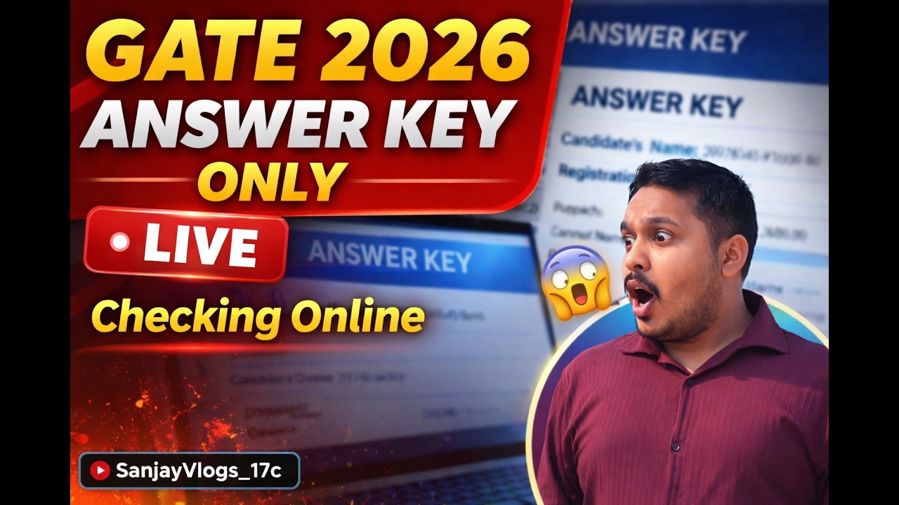 GATE 2026 Answer Key Released 🚨 | How to Check Response Sheet & Expected Cutoff #gateexam #howto