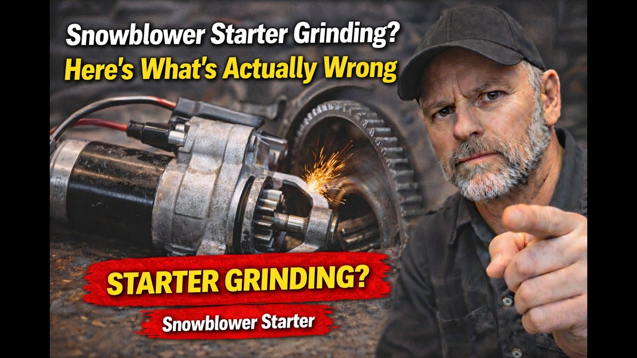 Starter Grinding On Your Snowblower? Check This First
