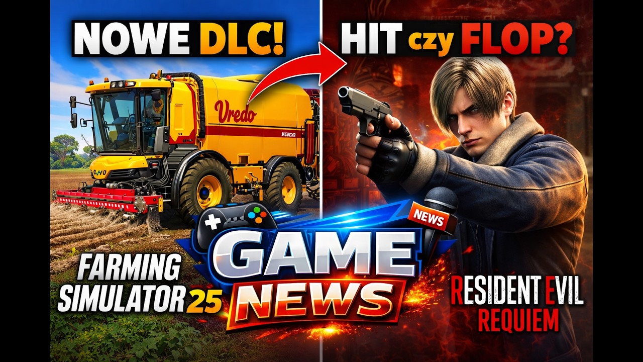 Nowe DLC do Farming Simulator 25 + sukces Resident Evil Requiem! 🎮 Game News