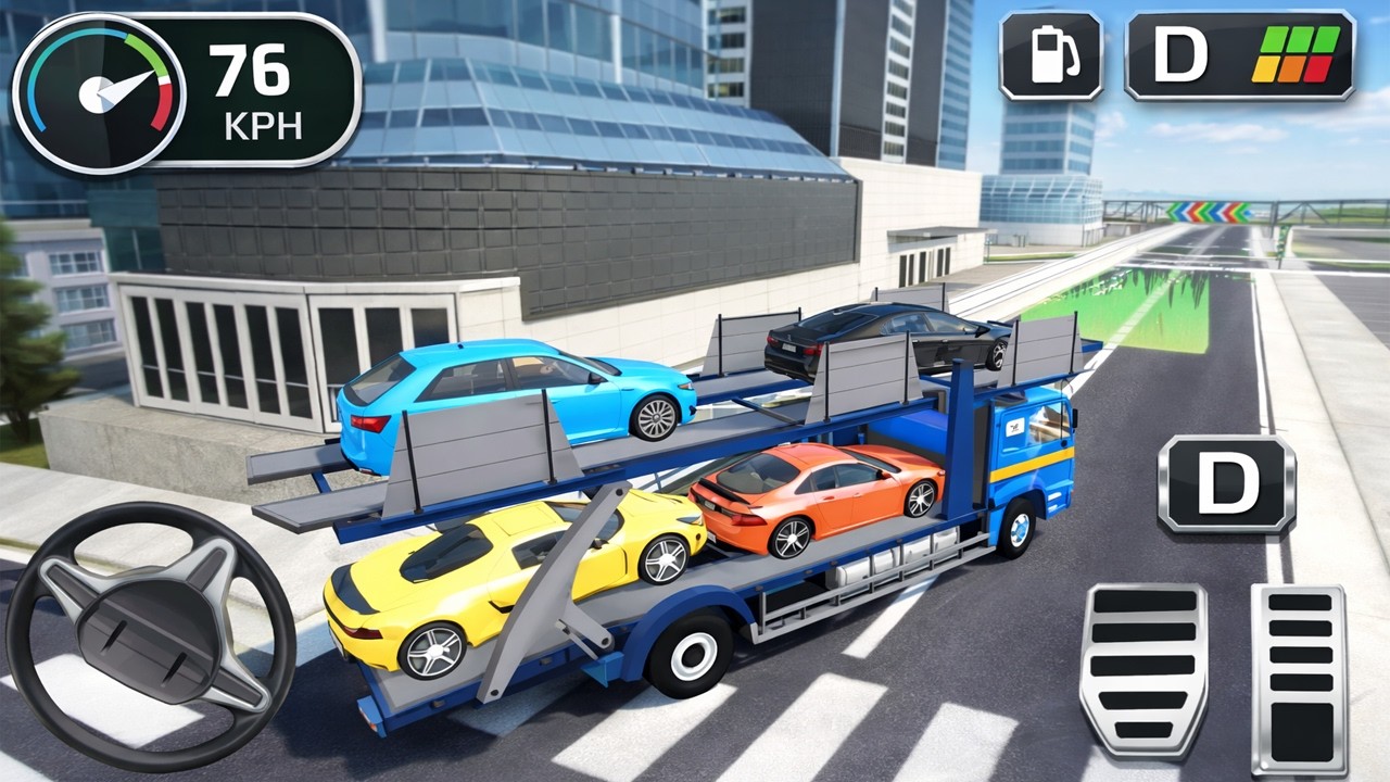 Car Transporter Cargo Truck 2026 Gameplay – Realistic Truck Driving & Cargo Delivery | Roadex Gaming