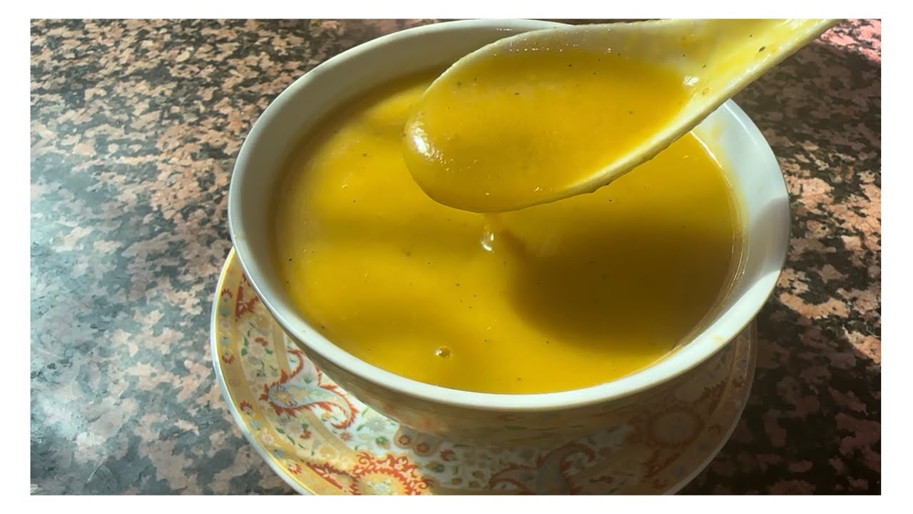  سر لذة شوربة القرعة أو اليقطين ادمان🤤🧅🍠ومفيدة للجهاز الهضمي🧄🥕🫕