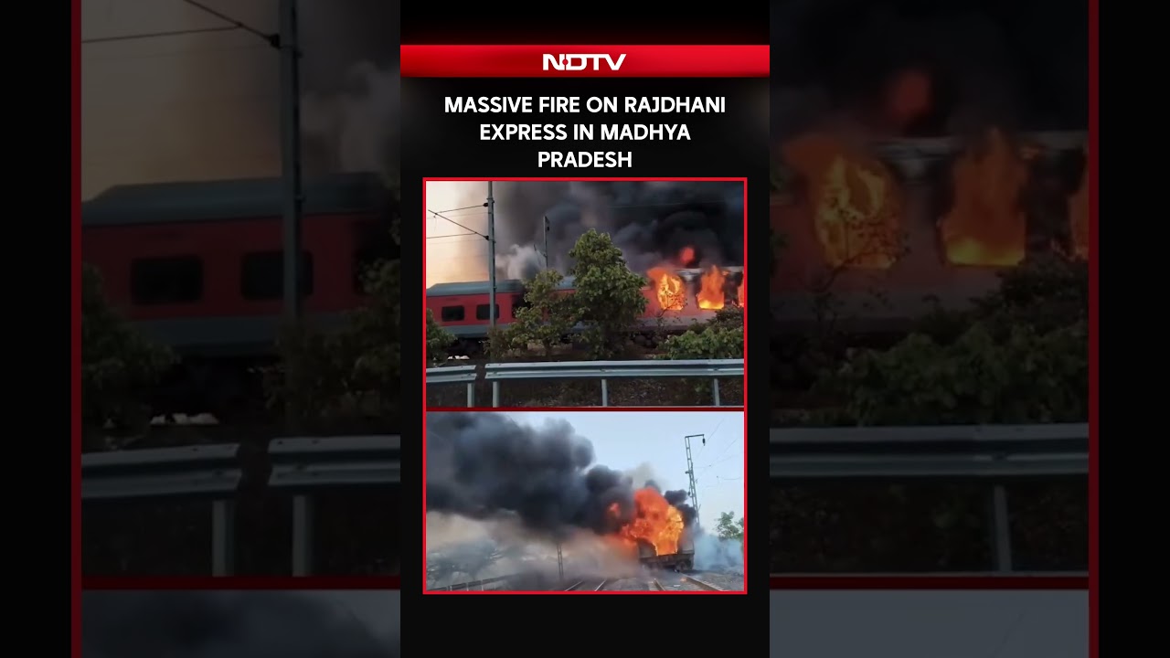 Rajdhani Fire | Massive Fire On Delhi-Bound Rajdhani Express In Ratlam, 68 Passengers Rescued