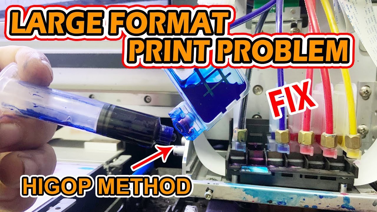 Tarpaulin printer fixing print problem solution