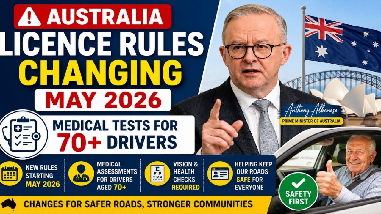 🚨 Australia Licence Rules Changing May 2026 &ndash; Medical Tests for 70+ Drivers