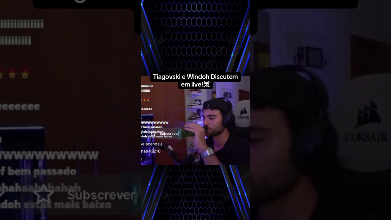Tiagovski e Windoh discutem em live!☠️ 