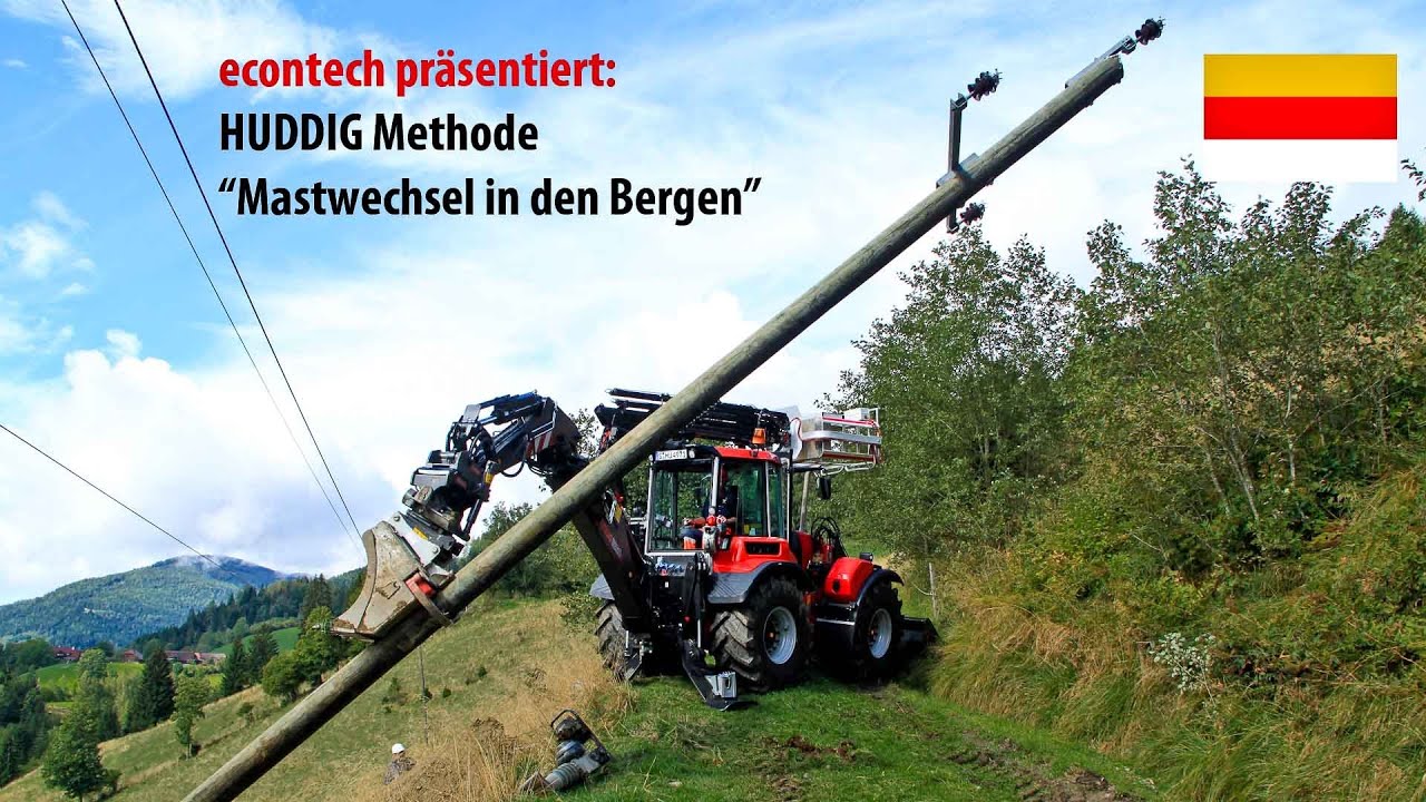 Mastwechsel am Berg