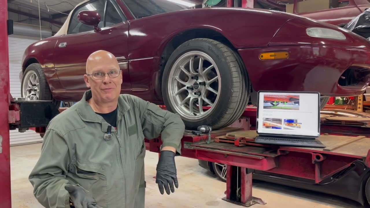 Измерение высоты дорожного просвета с помощью приварного шва Pinch Weld для Miata и причины его и...
