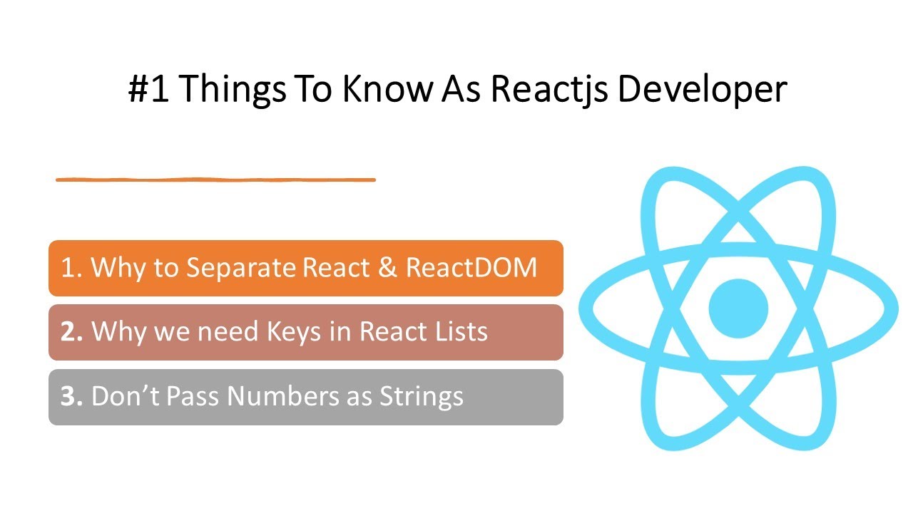 Things To Know As Reactjs Developer | Part 1