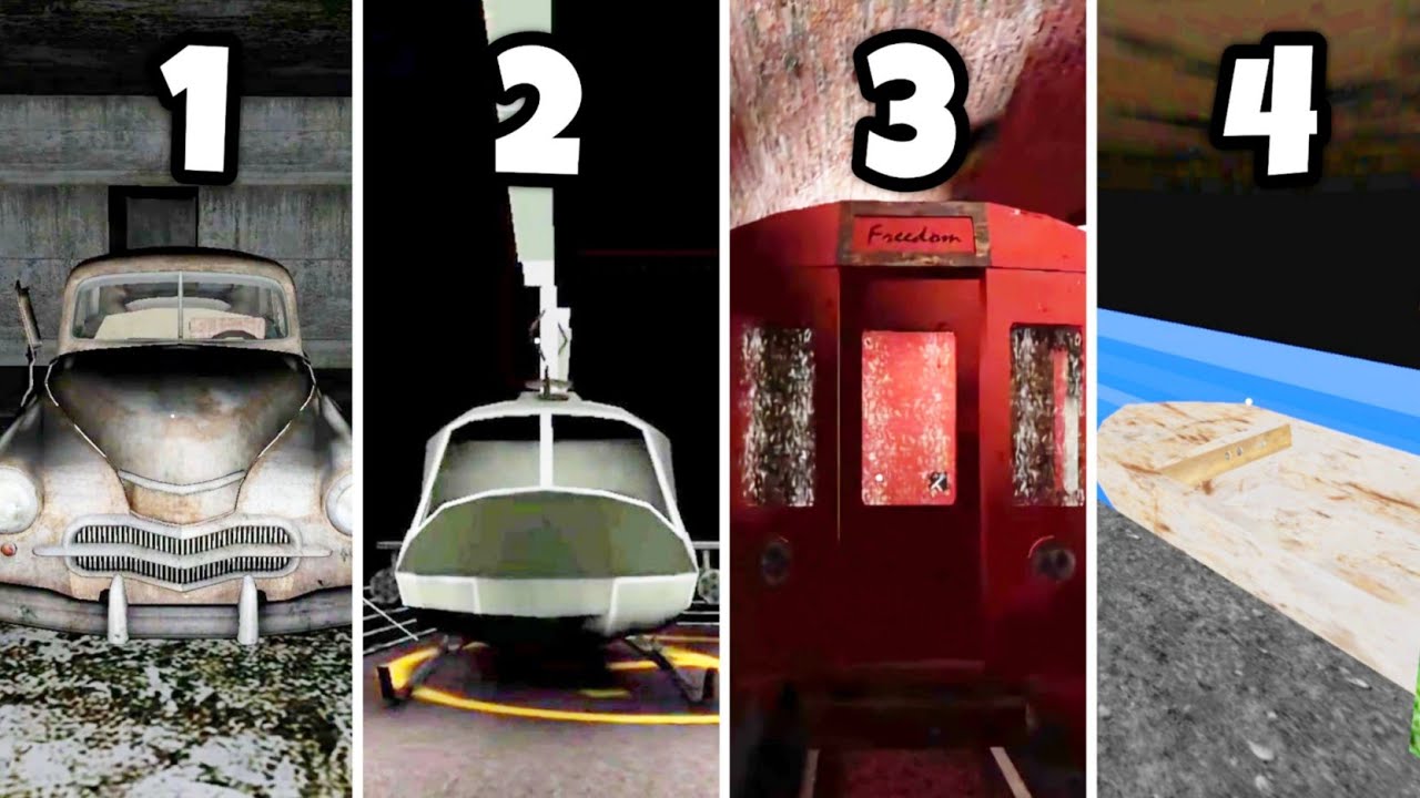 Granny 1, 2, 3, 4, 5, 6 Vehicle Escape Full Gameplay | Dvloper New Game | Granny New Mod