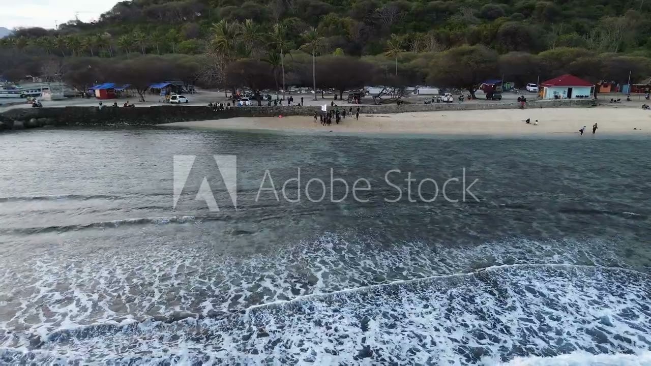 Aerial view of dark blue ocean waves