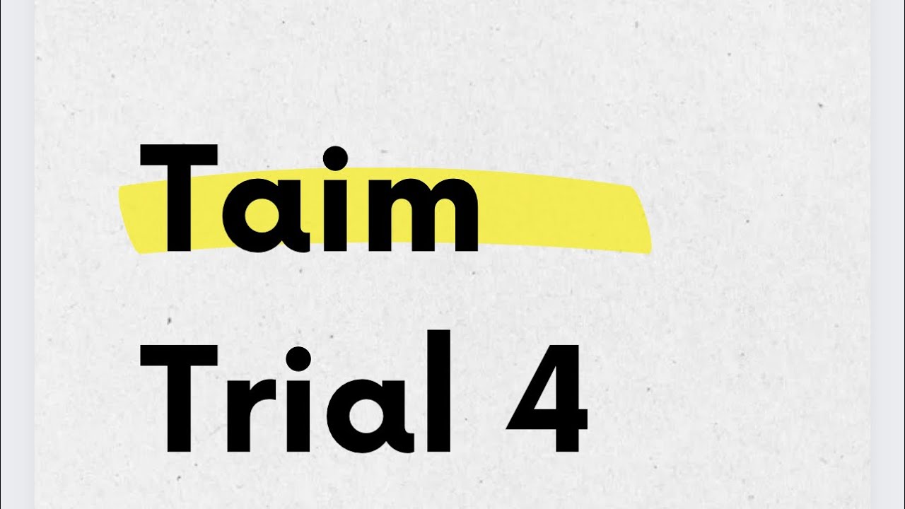 Taim Trial (sınaq) 4. İngilis dili Miq/Sertifikasiya