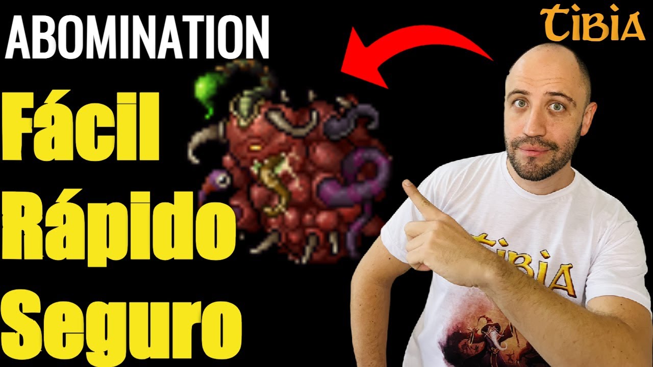 Tibia tutorial Abomination e Singeing Steed 100% explicado!