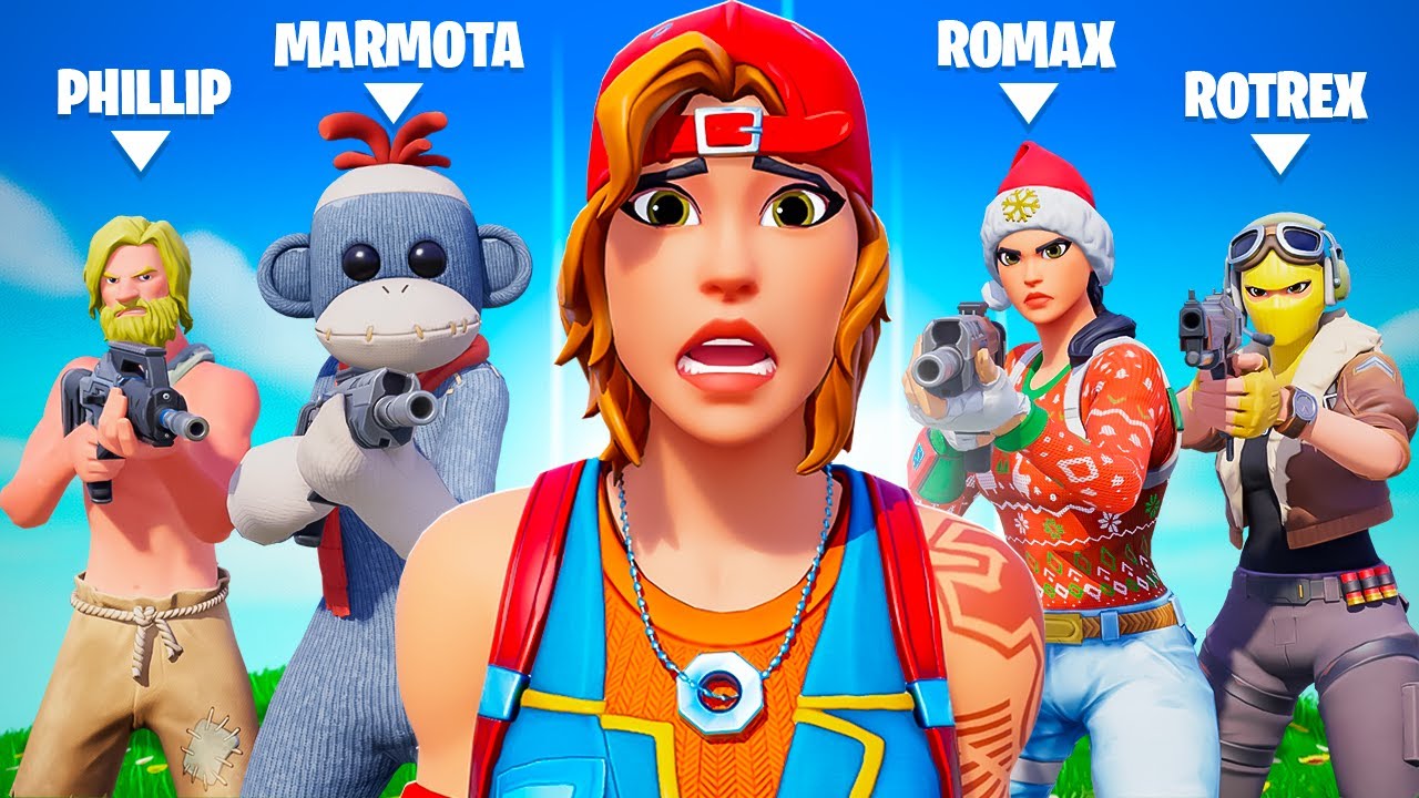 Me CAZARON 4 Youtubers en Fortnite (Spxtacular vs DE CHILL)