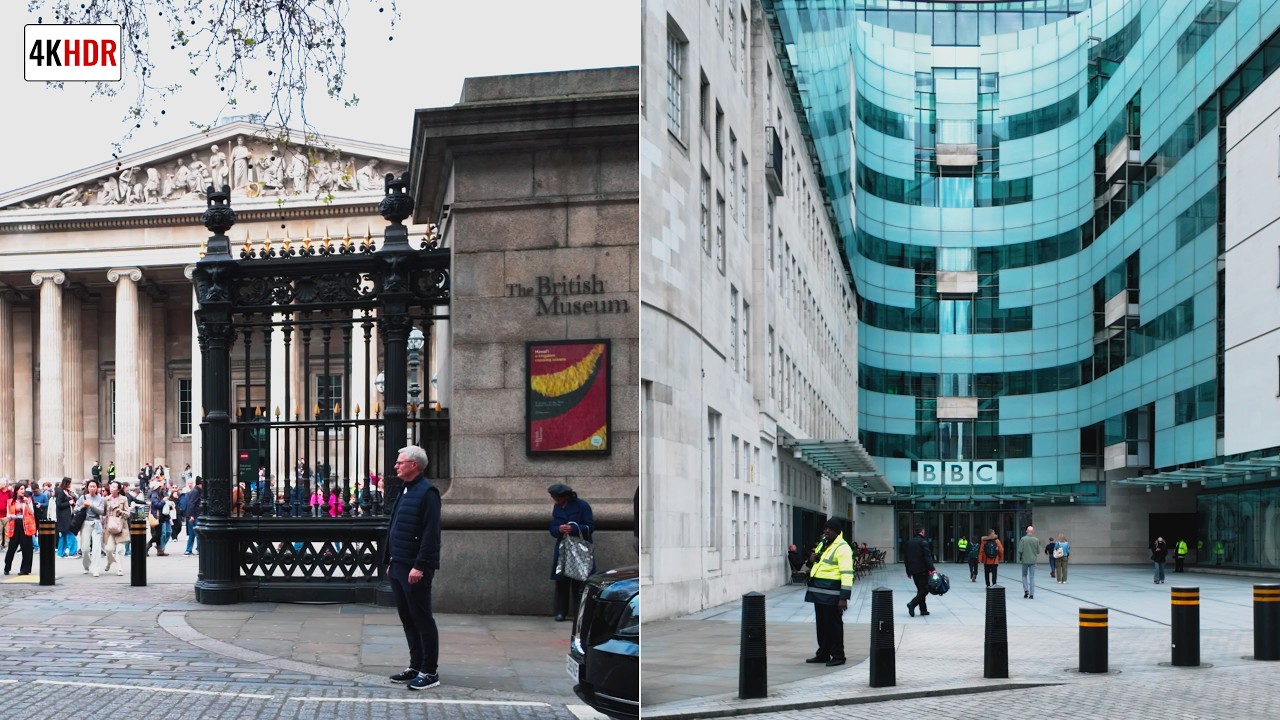 British Museum to BBC Broadcasting House | London Walk &bull; 4K HDR POV