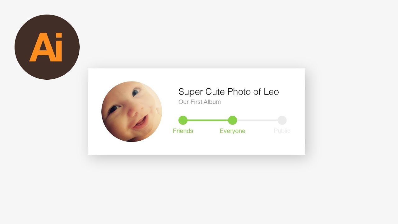 Learn How to Design a Privacy Selector UI in Adobe Illustrator | Dansky