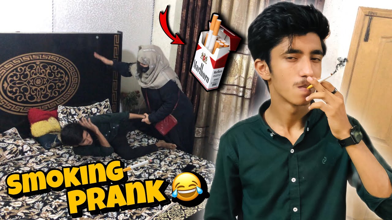 Smoking prank With Mom Gone Wrong 😭