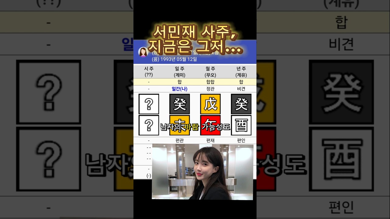 서민재 사주 #서민재 #사주