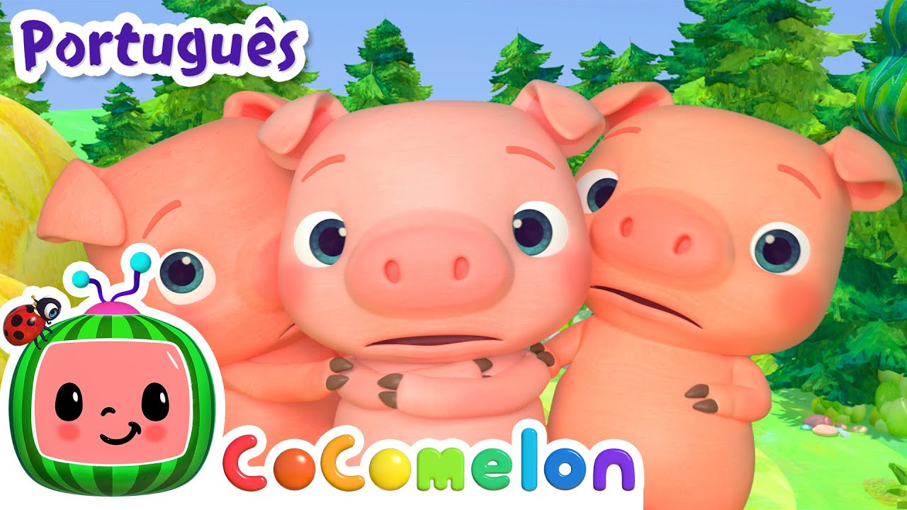 Os três Porquinhos | Cocomelon em Português | Desenhos Animados e Músicas Infantis