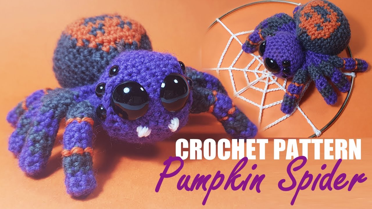 Free crochet pattern - The Pumpkin Spider