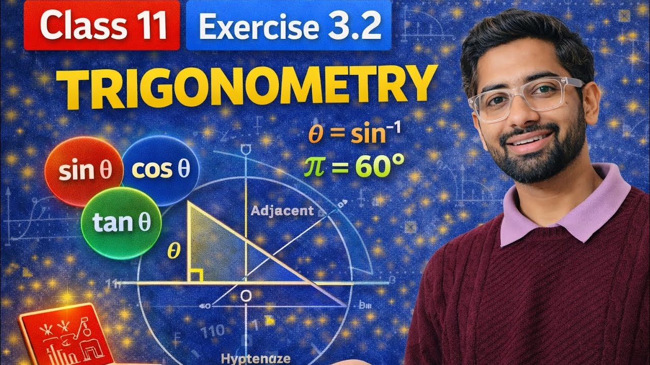 Class 11th  Trigonometry Exercise 3.2 NCERT solution. . 