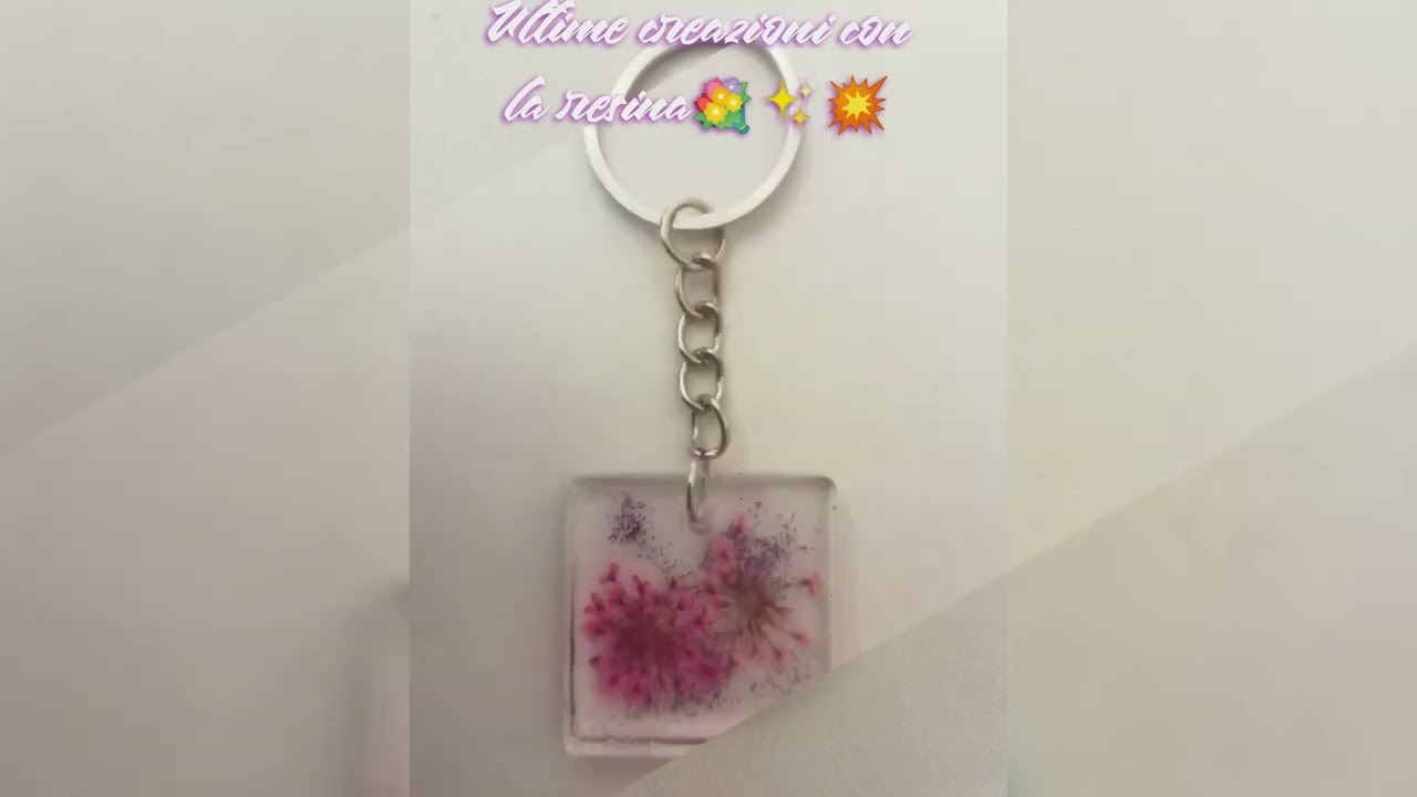 Ultime creazioni con la resina🧡🧡con fiori secchi🌺🏵️💮