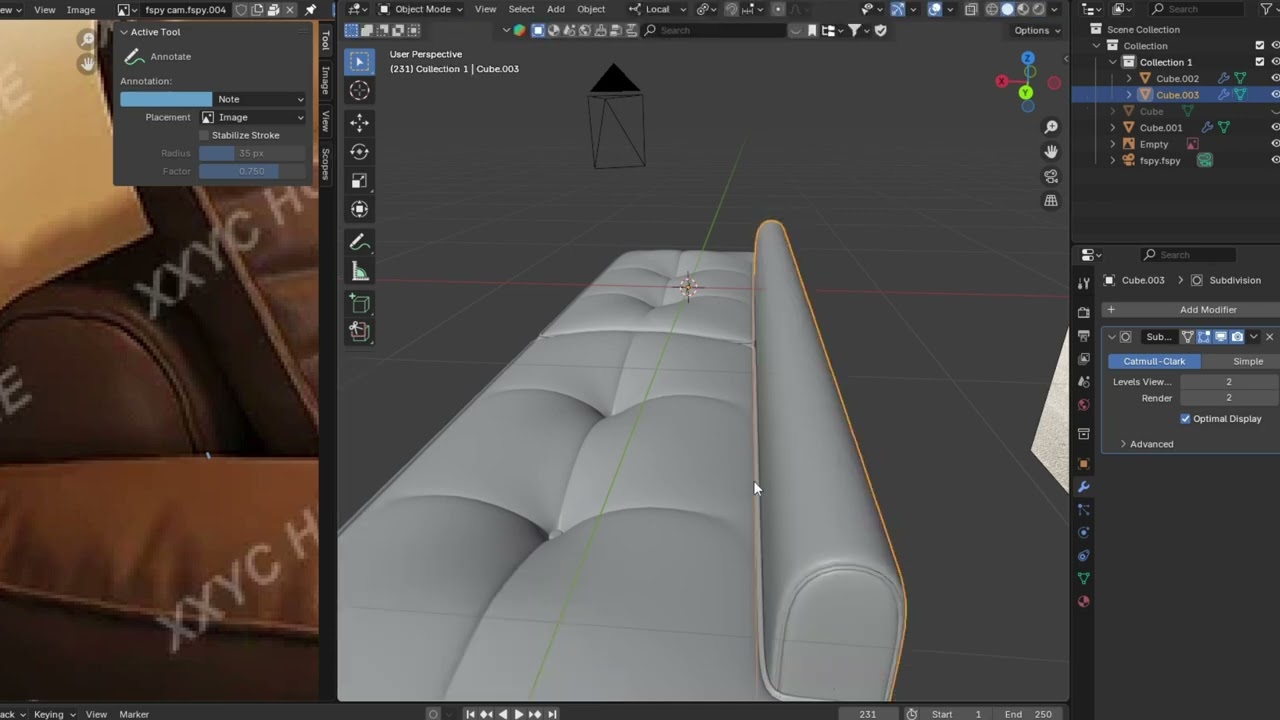 3d modeling furniture | part 3