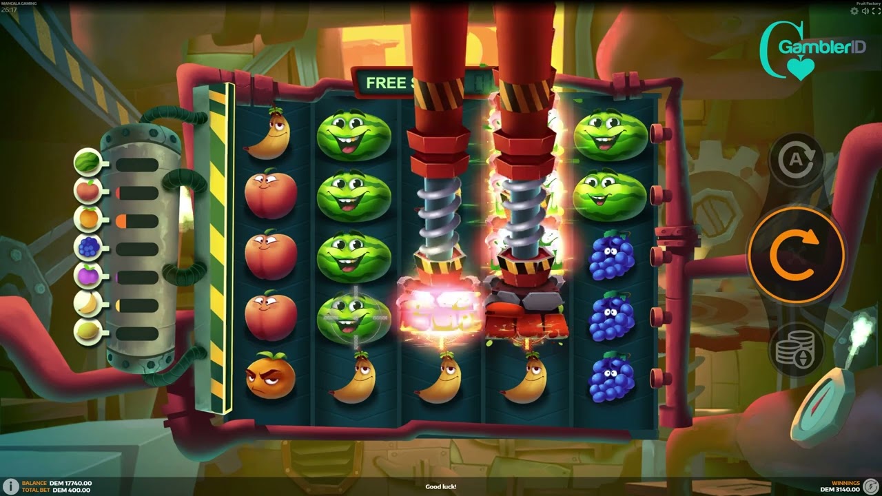 Fruit Factory by Mancala Gaming Video Review | GamblerID