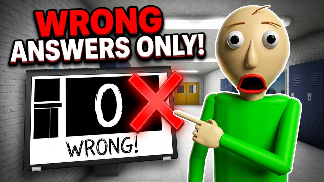 Baldi's Advanced Education a19.0 [ТОЛЬКО НЕПРАВИЛЬНЫЕ ОТВЕТЫ] - Фан-игра по Baldi's Basics