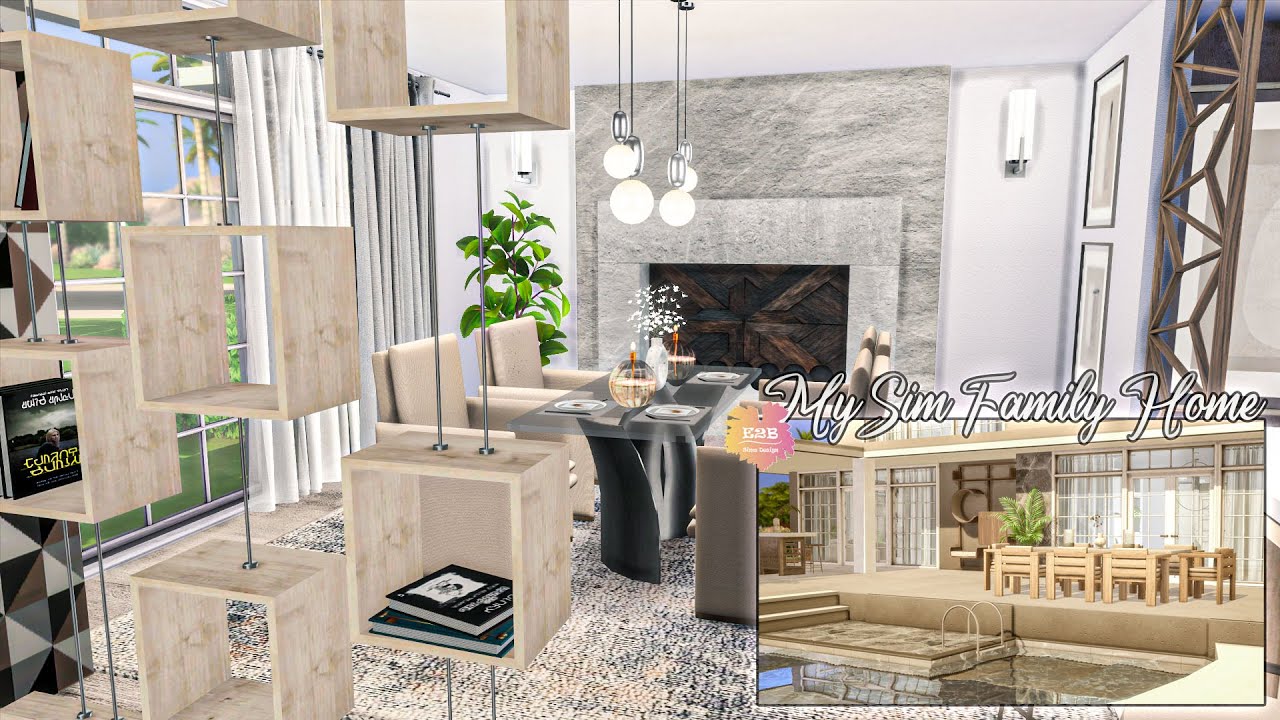 MY SIM FAMILY HOME (5bed + 4bath) | Sims 4 CC Speed Build | DOWNLOAD LINK (TRAY+CC+LINKS)