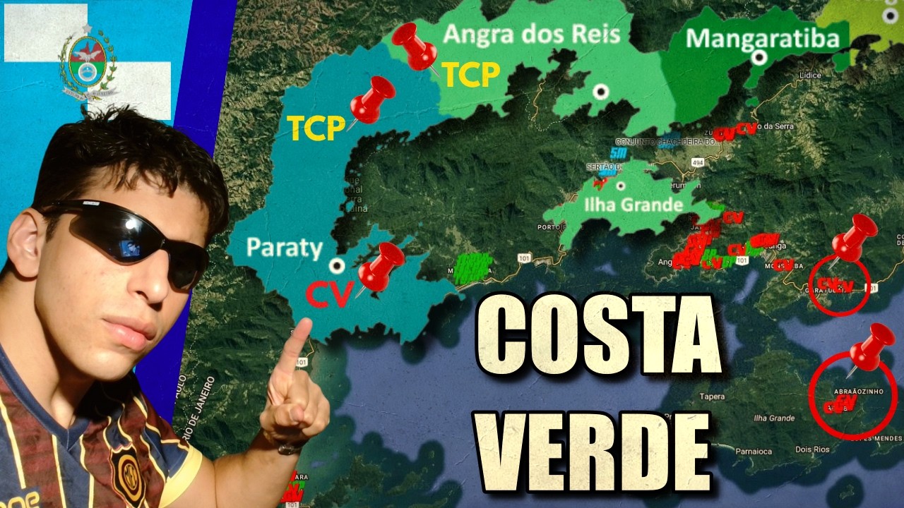 TODAS AS FAVELAS DA COSTA VERDE DO ESTADO DO RIO DE JANEIRO | Mapa das Facções do RJ
