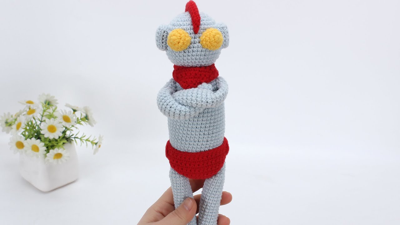 娟娟编织,奥特曼第四集你们要永远相信光Step by step,easy for beginners DIY Tutorial  crochet Ultraman part.4