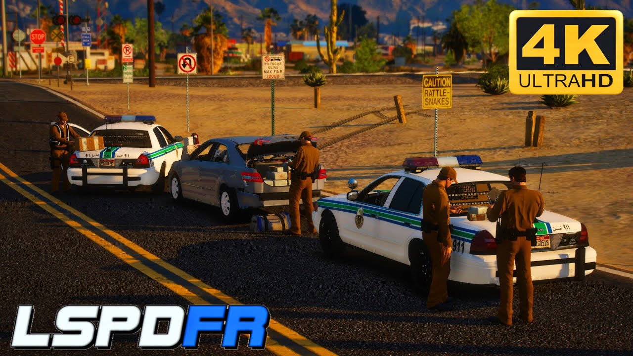 قراند 5 مود الشرطة امن الطرق #4 اطول مطاردة مطلوب كامري GTA V 4K
