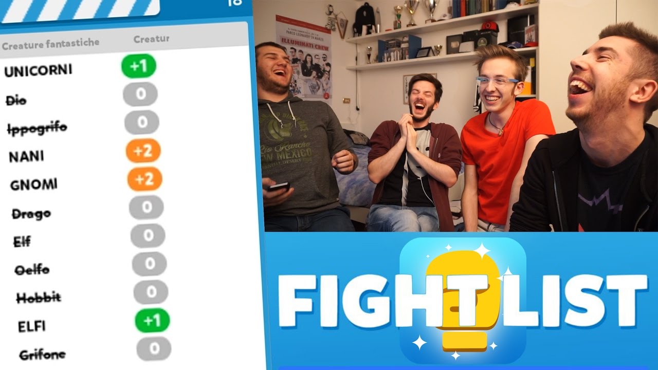 FIGHT LIST: IL GIOCO DEL MOMENTO!