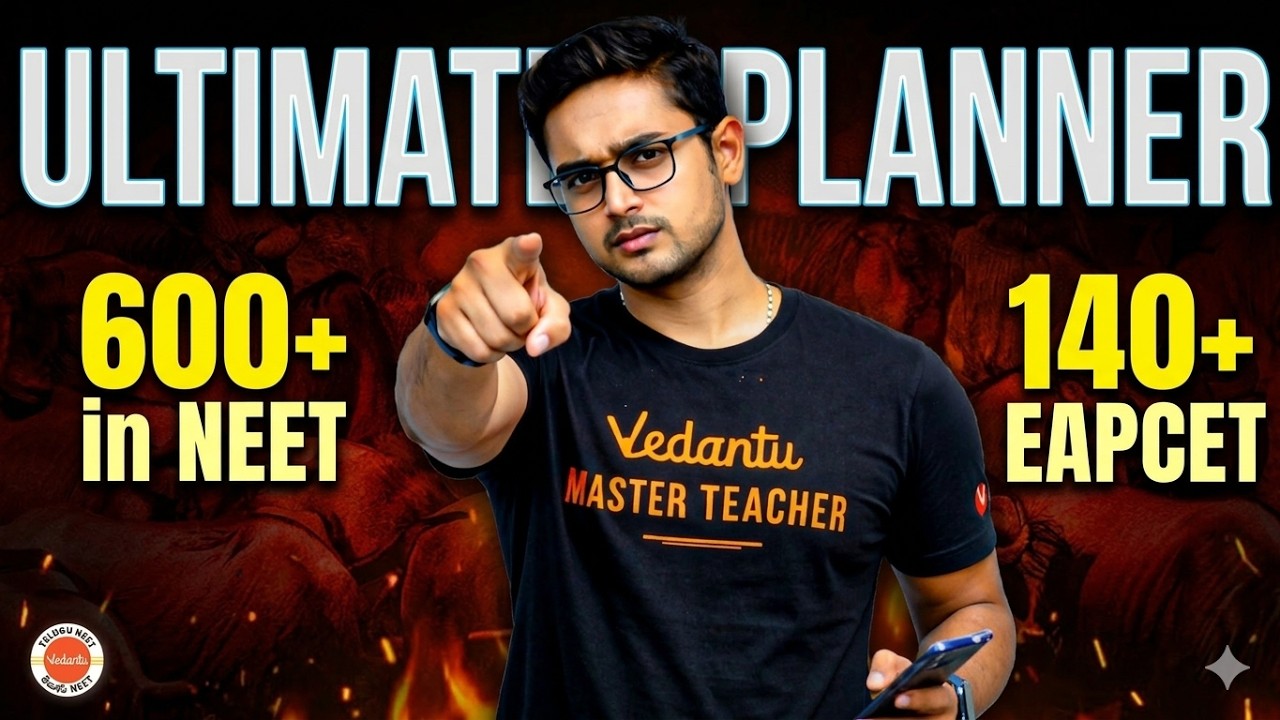 Ultimate NEET & EAPCET 45 Day Planner | Follow to Score 600+ in NEET & 140+ in EAPCET | Ajay Sir