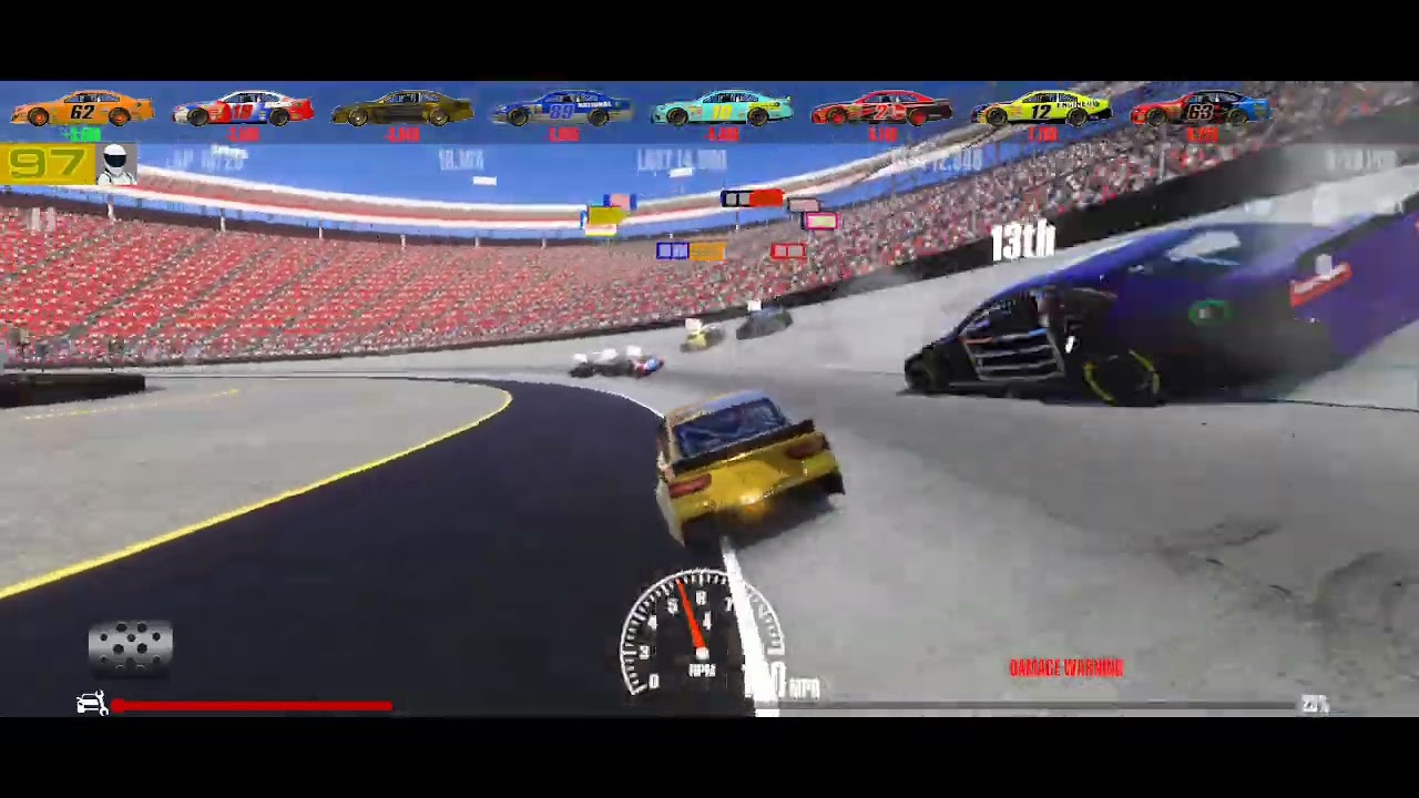 Stock car Racing modern era 25 laps full race