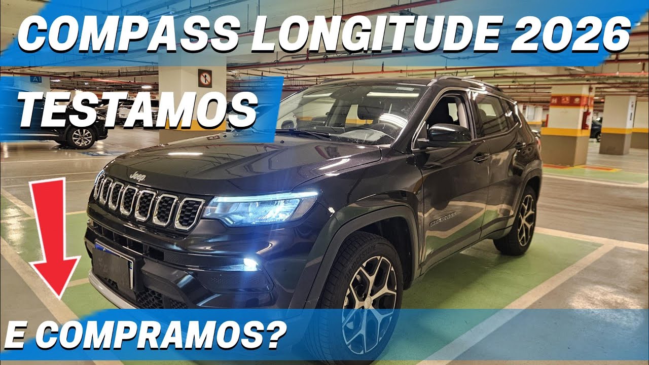 JEEP COMPASS LONGITUDE 2026 O SUV MÉDIO COMPLETO E MATADOR VALE A PENA?