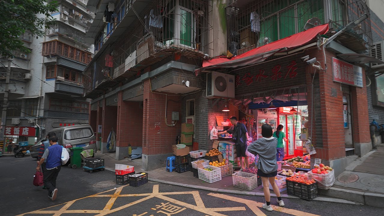 China Chongqing Walking - Caijiashibao(蔡家石堡), Pipashan Street(枇杷山街), Zhongshan 4th Road(中山四路)・4K