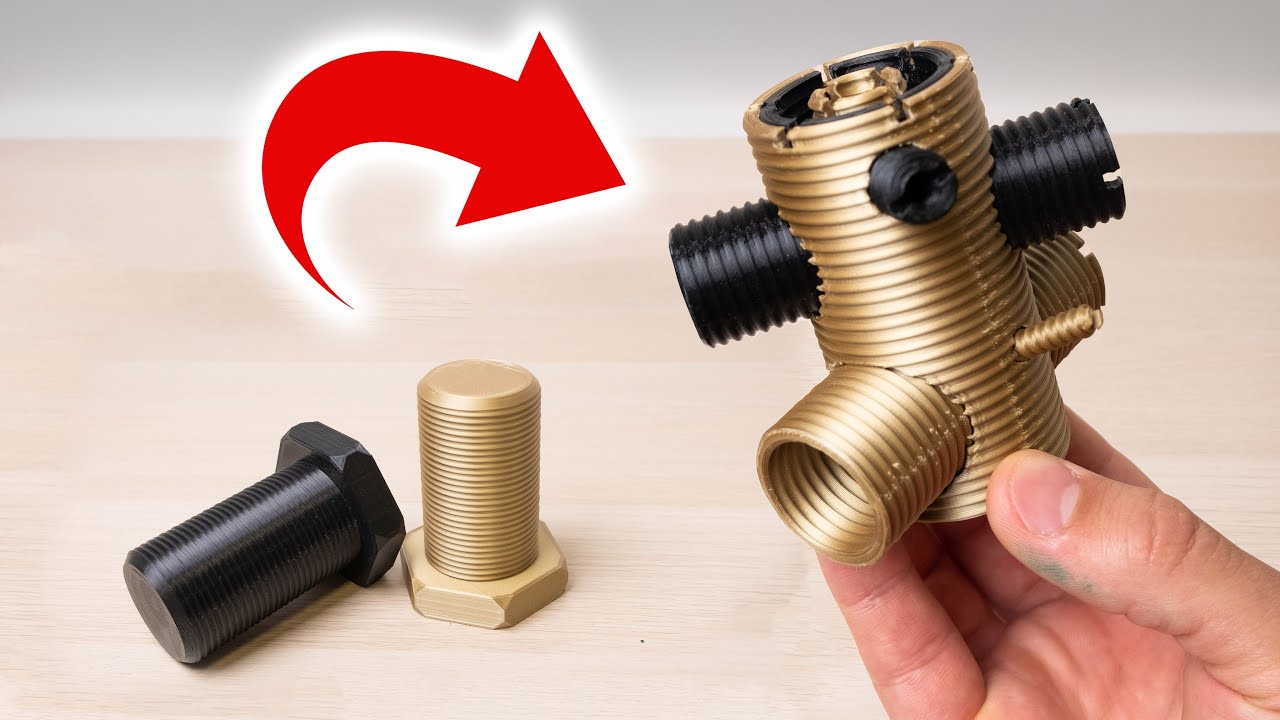 Crazy 3D Printed Thread Puzzle