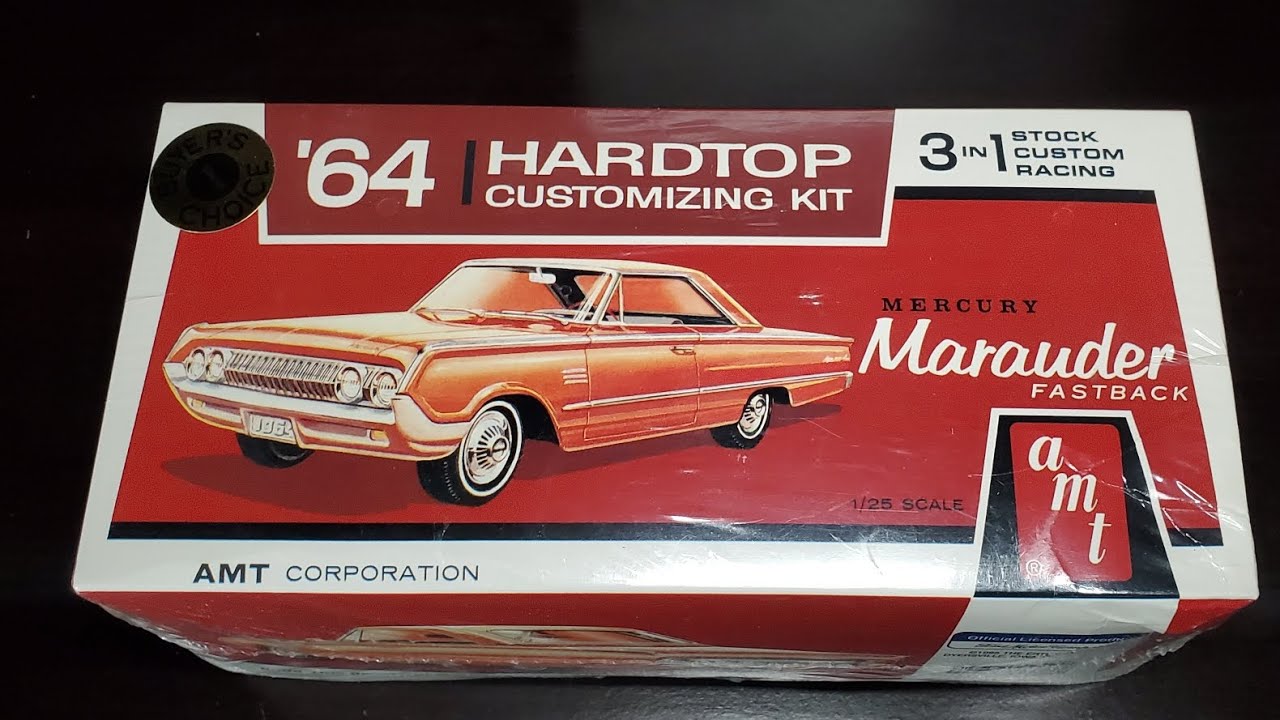 AMT '64 Mercury Marauder 6022 3in1 Before you Buy / Box opening Parts, Decals, Instructions
