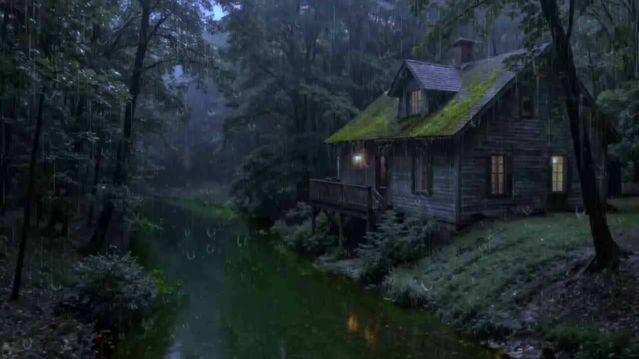 Close Your Eyes and Unwind | Rainforest and Thunderstorm Sounds for Relaxation and Restful Sleep 💤