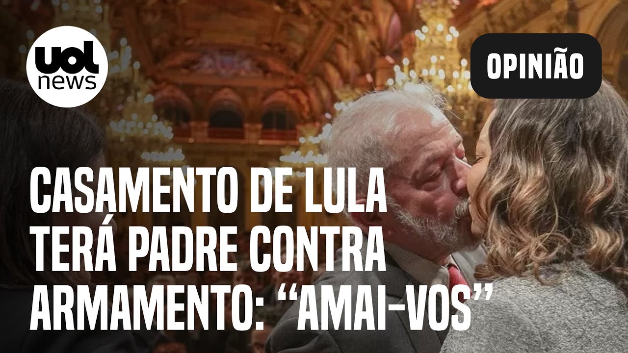 Casamento de Lula e Janja ser&aacute; celebrado por padre contra armamento: 'Amai-vos e n&atilde;o armai-vos'