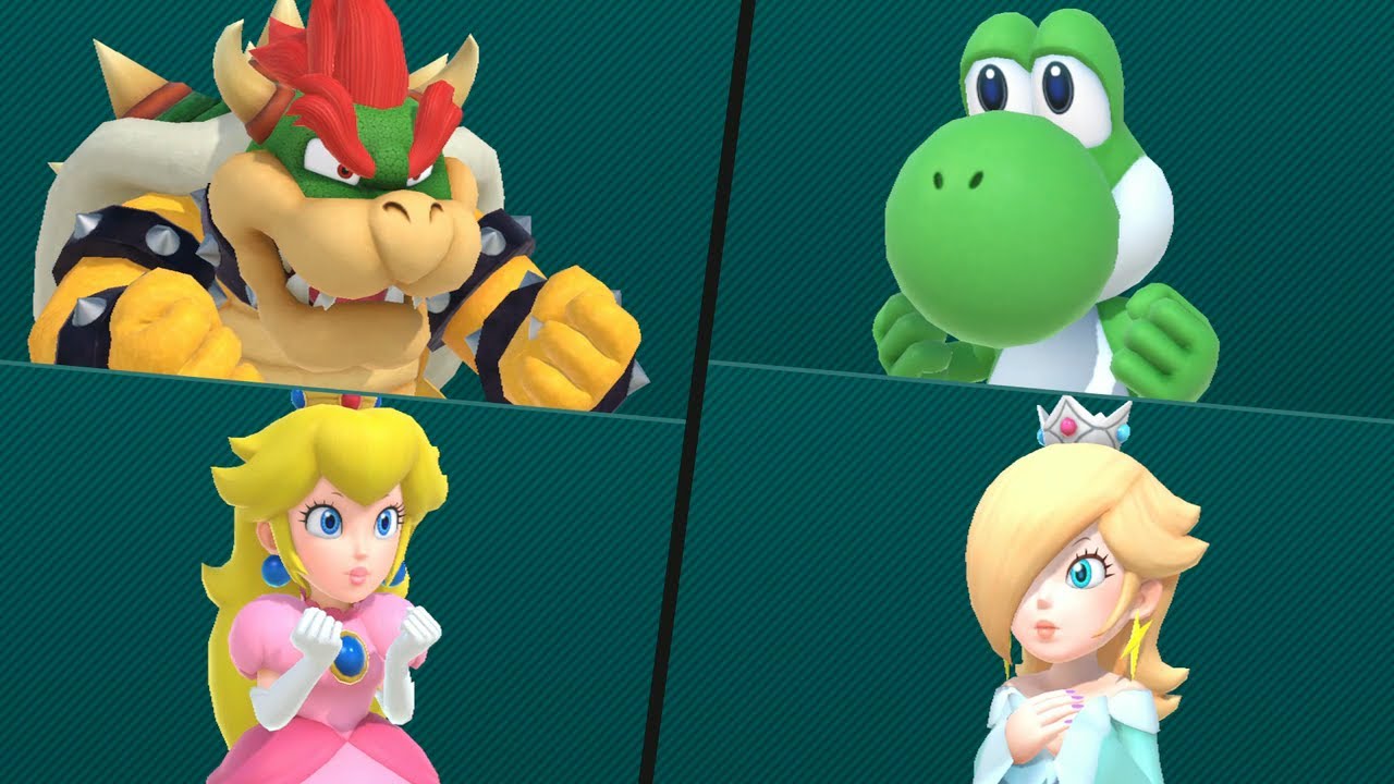 Super Mario Party Domino Ruins Treasure Hunt # 12 Bowser & Peach vs Yoshi & Rosalina