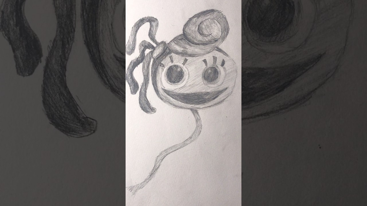 Drawing mommy long legs #art #drawing #poppyplaytime #tutorial #shorts #character #sketch