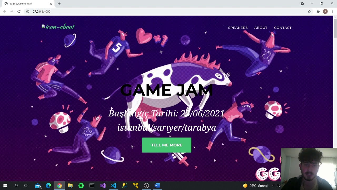 Odev-4(bonus  &ouml;dev) jekyll ile free themes kullanarak web sitesi oluşturma.