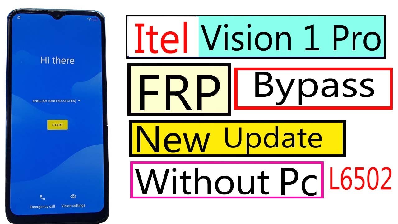 Itel Vision 1 Pro Frp Bypass Itel L6502 Frp Bypass Vision 1 Pro Frp Bypass Android 10 Without Pc
