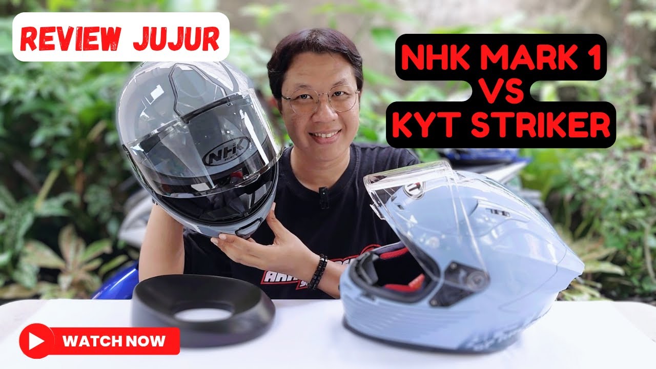 Review Jujur NHK Mark 1 Double Visor VS KYT Striker - Rekomendasi Helm Terbaik 2025