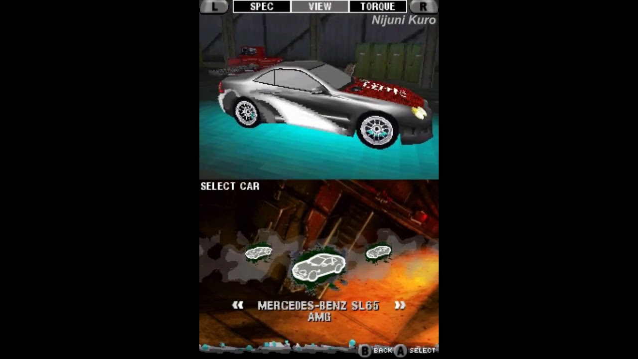 Need for Speed Carbon: OtC (DS) - All Cars (Garage & Gameplay)