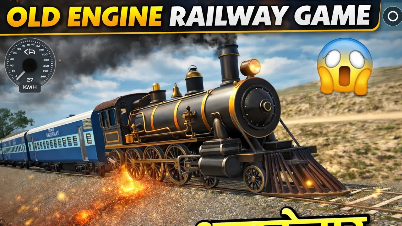 Train vs Deer 🦌 Lion 🦁 | Old Engine Rail 🚂 | Indian Vehicle Driving 3D Gameplay