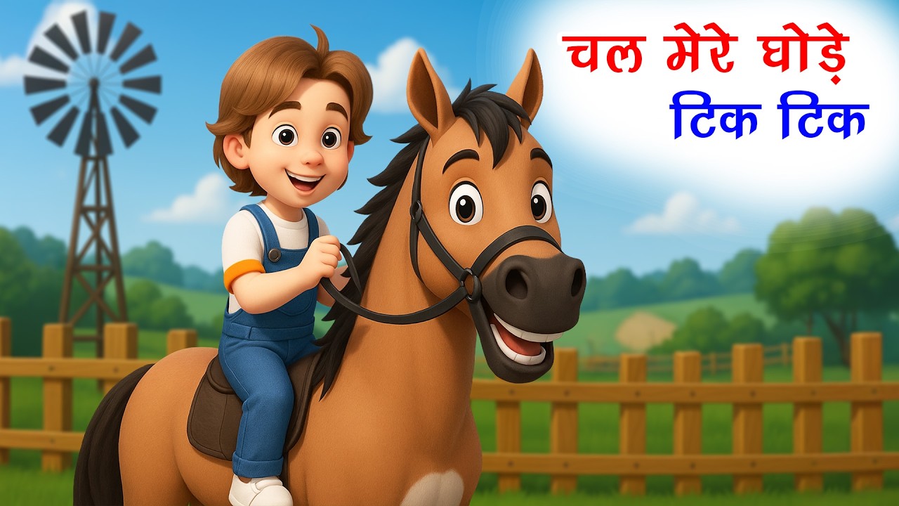 Chal Mere Ghode | चल मेरे घोड़े + Many More Popular Rhymes For Kids | Hindi Rhymes